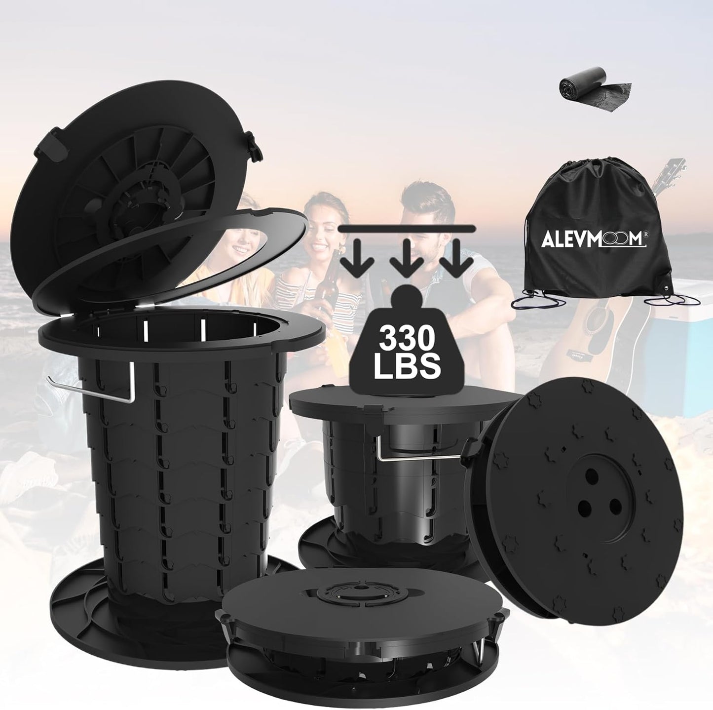 Portable toilet with adjustable height – CampMate