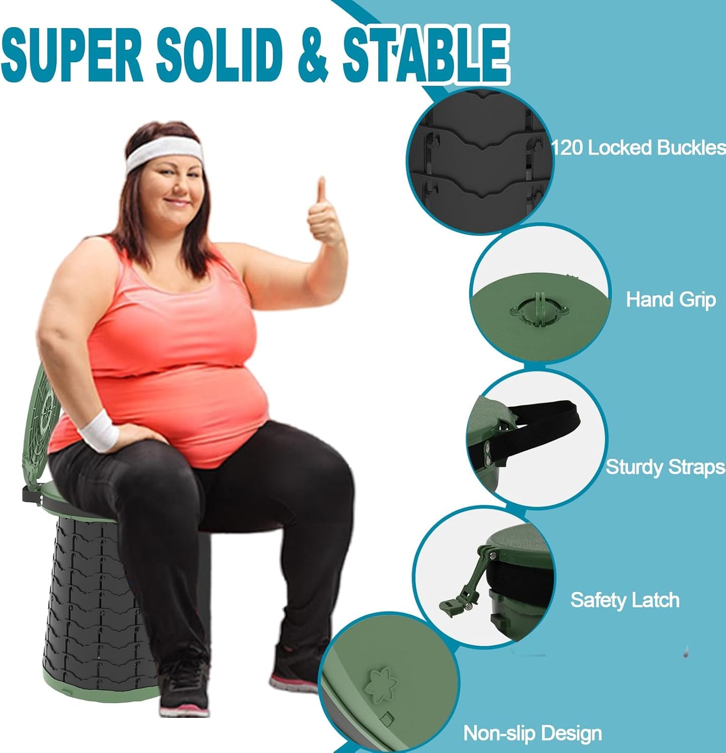 Portable toilet with adjustable height – CampMate