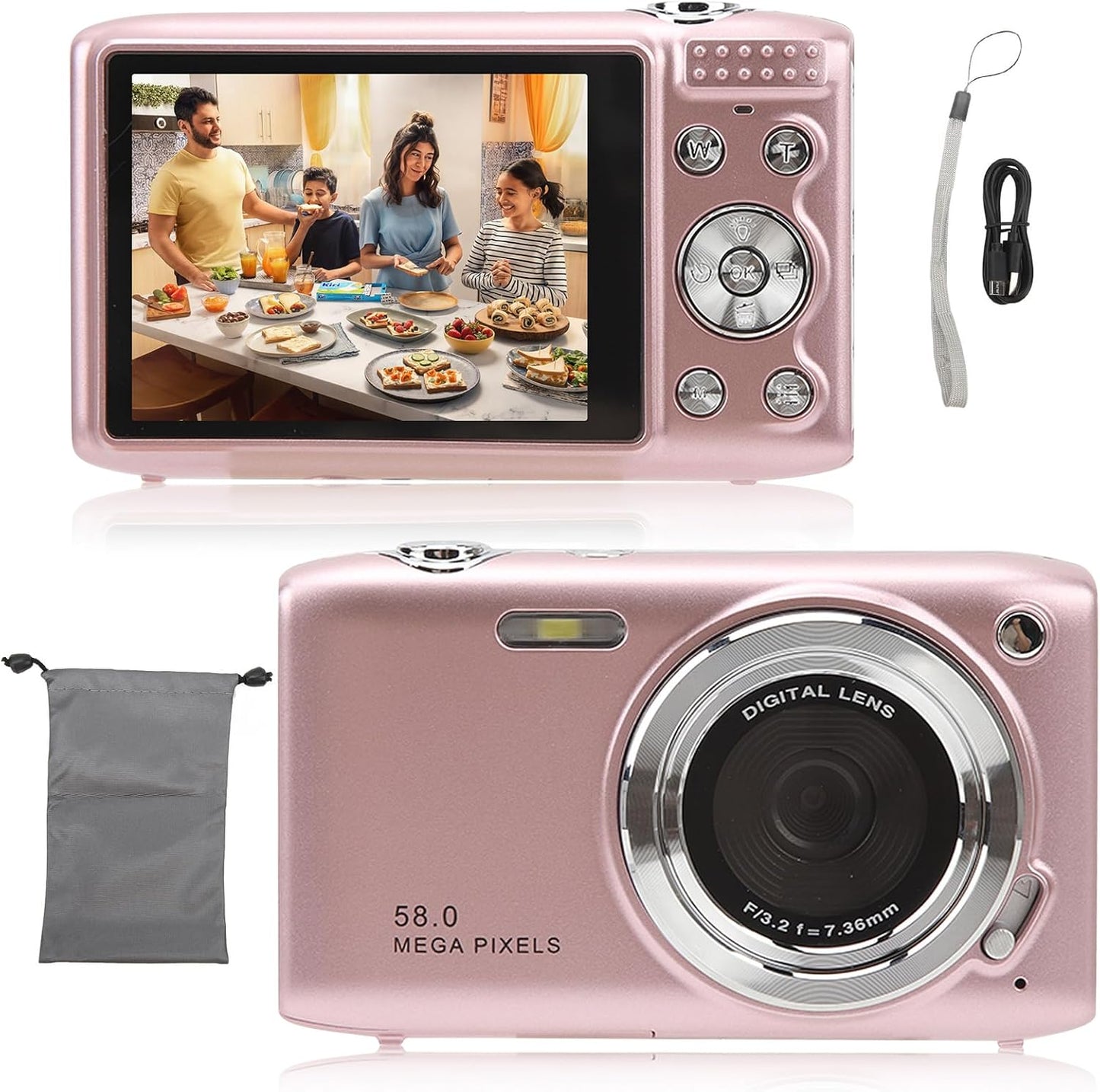 4K compact digital camera with 58 MP photos and 16x zoom – Lumora