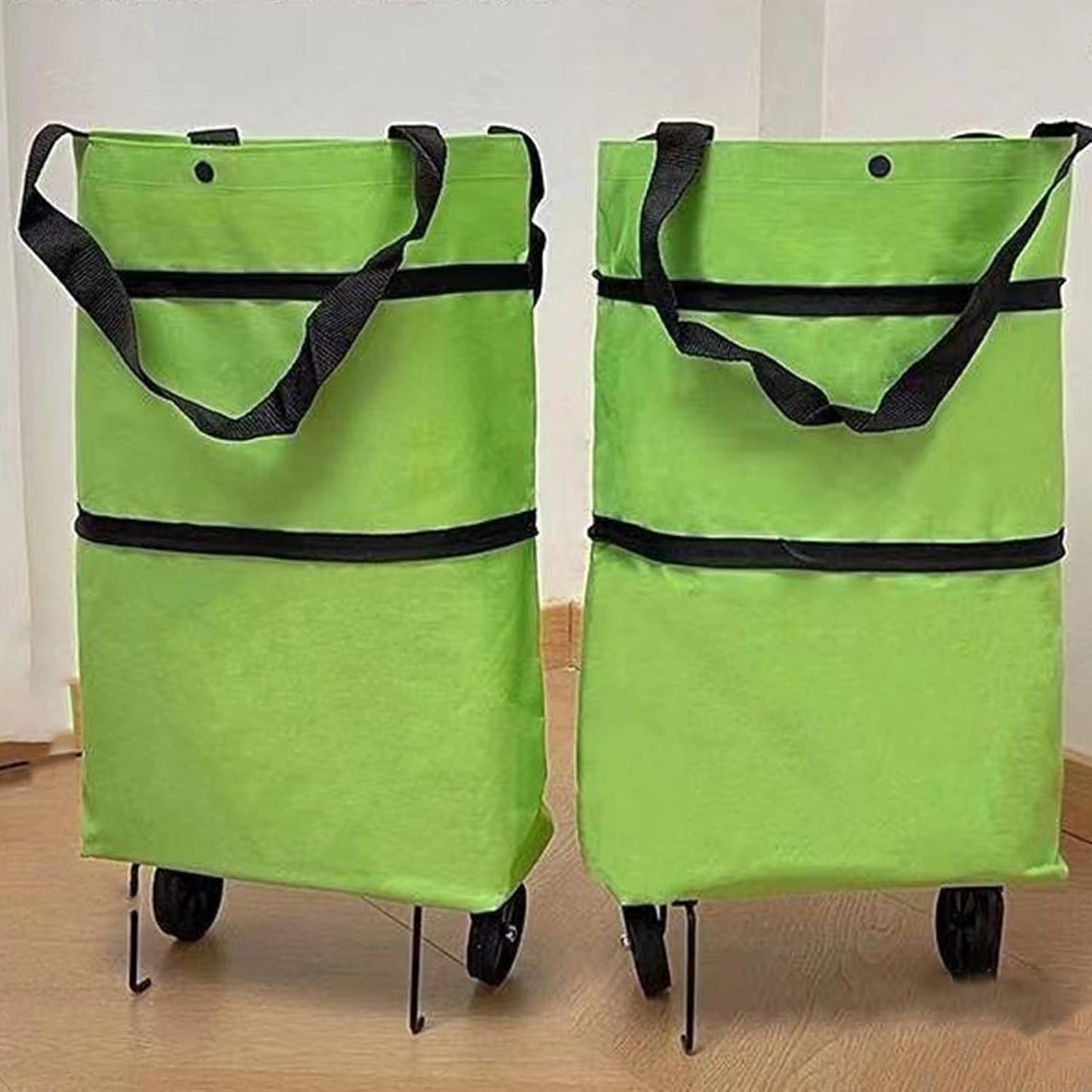Large Foldable Shopping Bag with Wheels, Reusable Shopping Bag (1+1 FREE) – Veytra