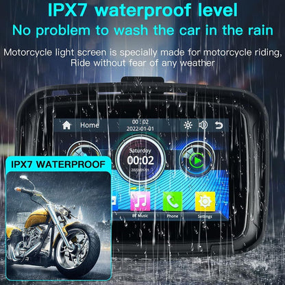 Portable motorcycle monitor with 5" (12.7 cm) IPS display – RideMate
