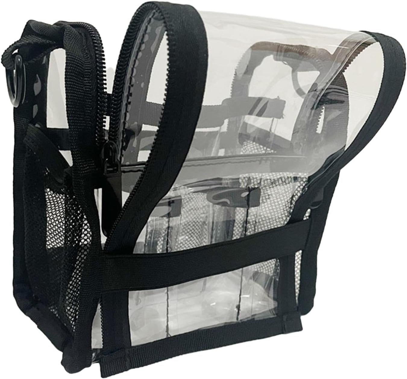 Large transparent PVC make-up bag for travel and daily use – Aveline