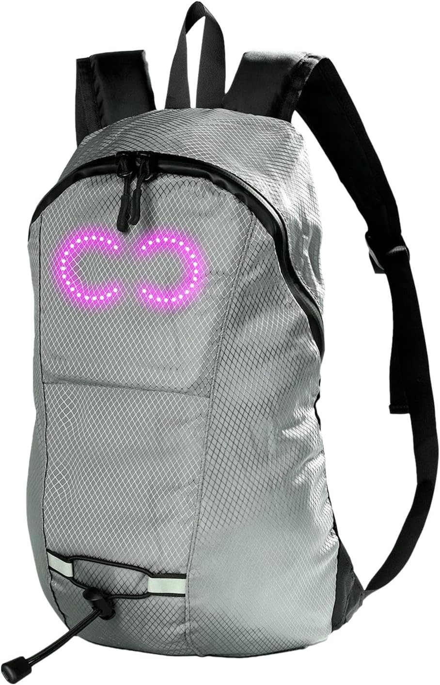 LED travel rucksack – waterproof illuminated rucksack with audio-responsive glow – Nexora