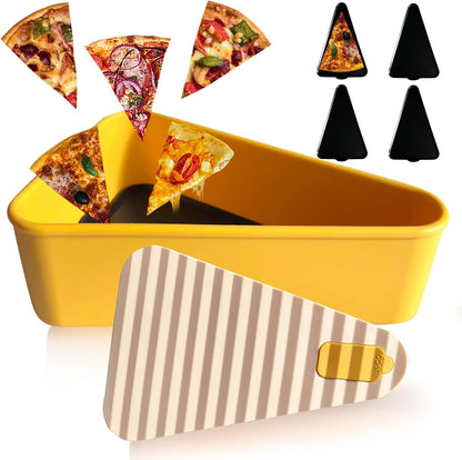 Reusable pizza storage container with 2 trays – SliceSafe (1+1 FREE)