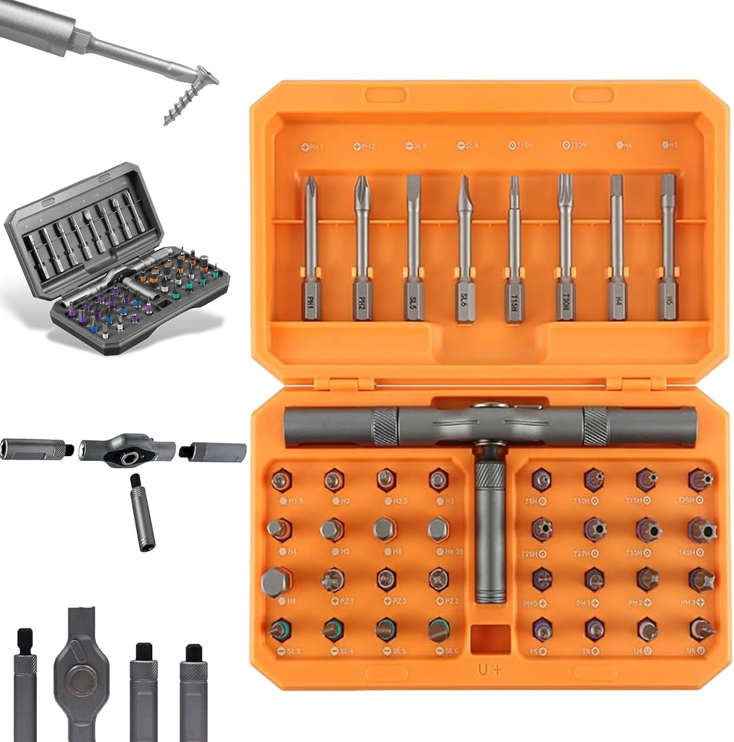 42-in-1 Magnetic Screwdriver Set – Precision Repair Tool Set with Bits & Handle – Fixaro
