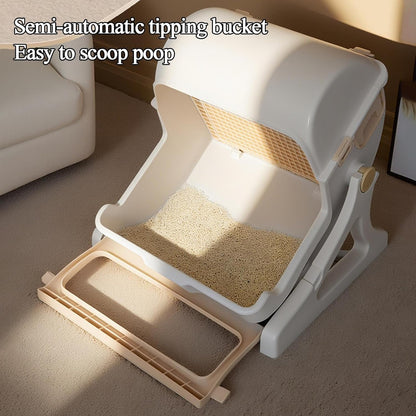 Automatic odourless cat litter tray with open design – Felvora