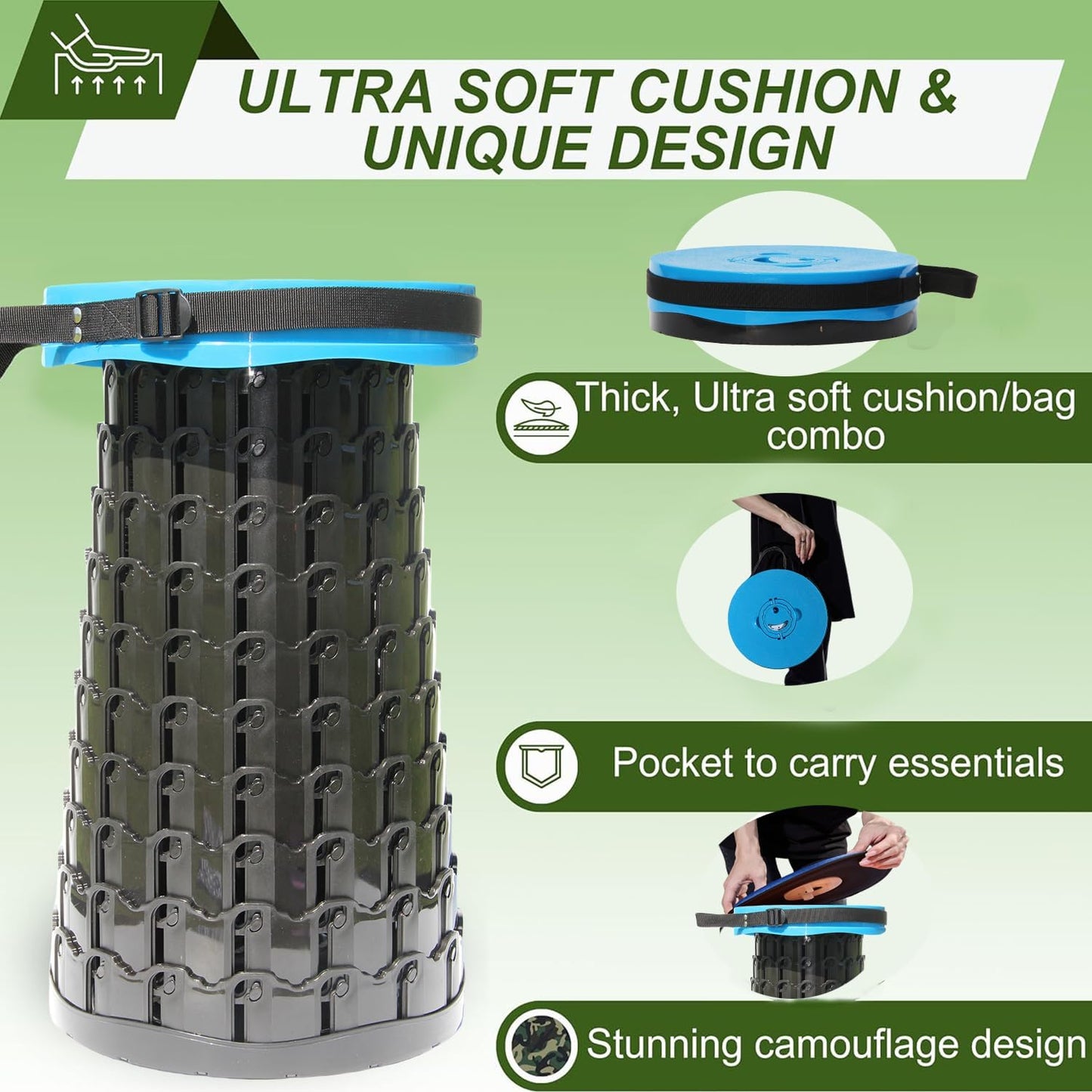 Collapsible padded stool – SitMax