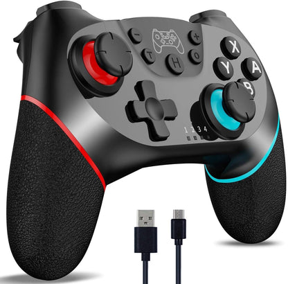 Wireless Switch controller with Hall-effect joysticks and turbo function – Nexora