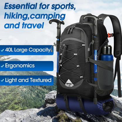 40L waterproof hiking and camping backpack – lightweight & foldable – 2 for the price of 1