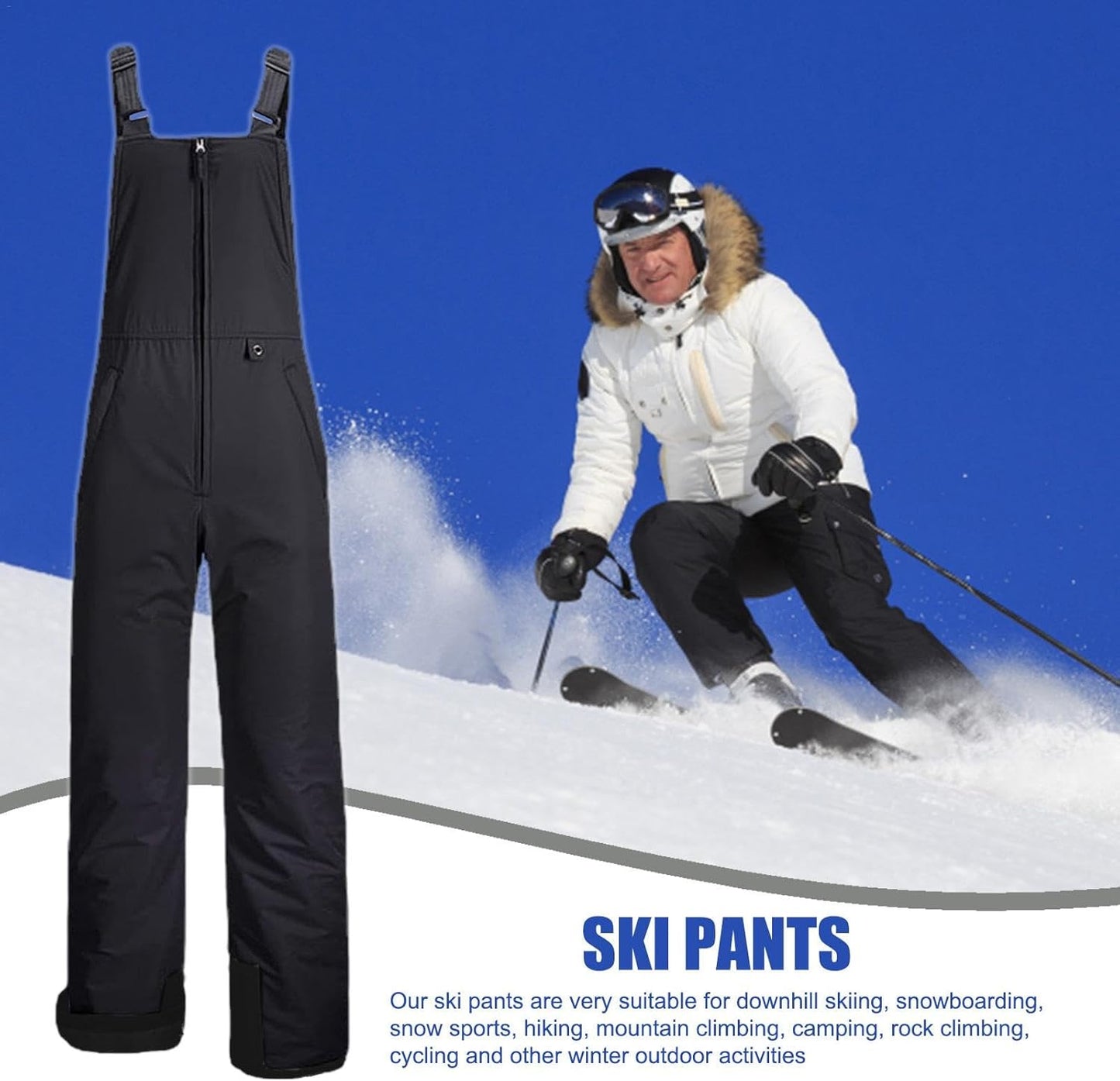Waterproof insulated snowboard bibs – Arvion