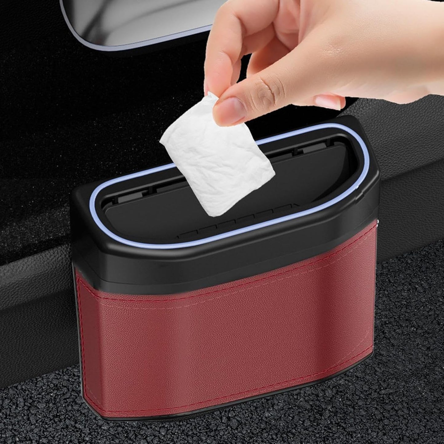 Odour-proof Car Rubbish Bin with Touch Light – Lurevo