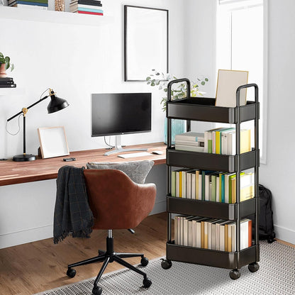 Rolling serving trolleys with wheels and a handle – Veyora