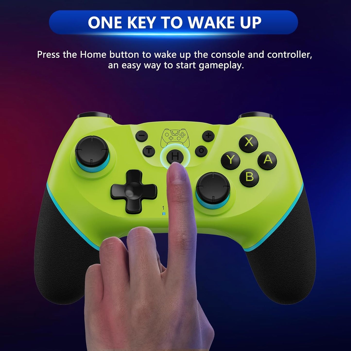 Wireless Switch controller with Hall-effect joysticks and turbo function – Nexora