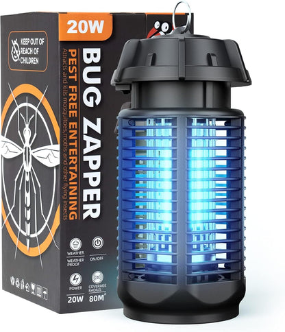 Electric insect killer with 20 W UV light and 4200 V grid, IPX4 waterproof – Zeytra