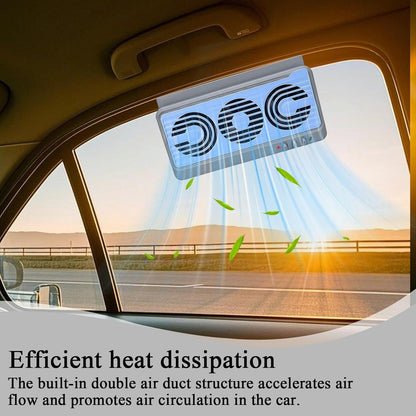 Solar Car Window Fan – Dual Duct Ventilation, Exhaust and Cooling Accessory – Aurovent