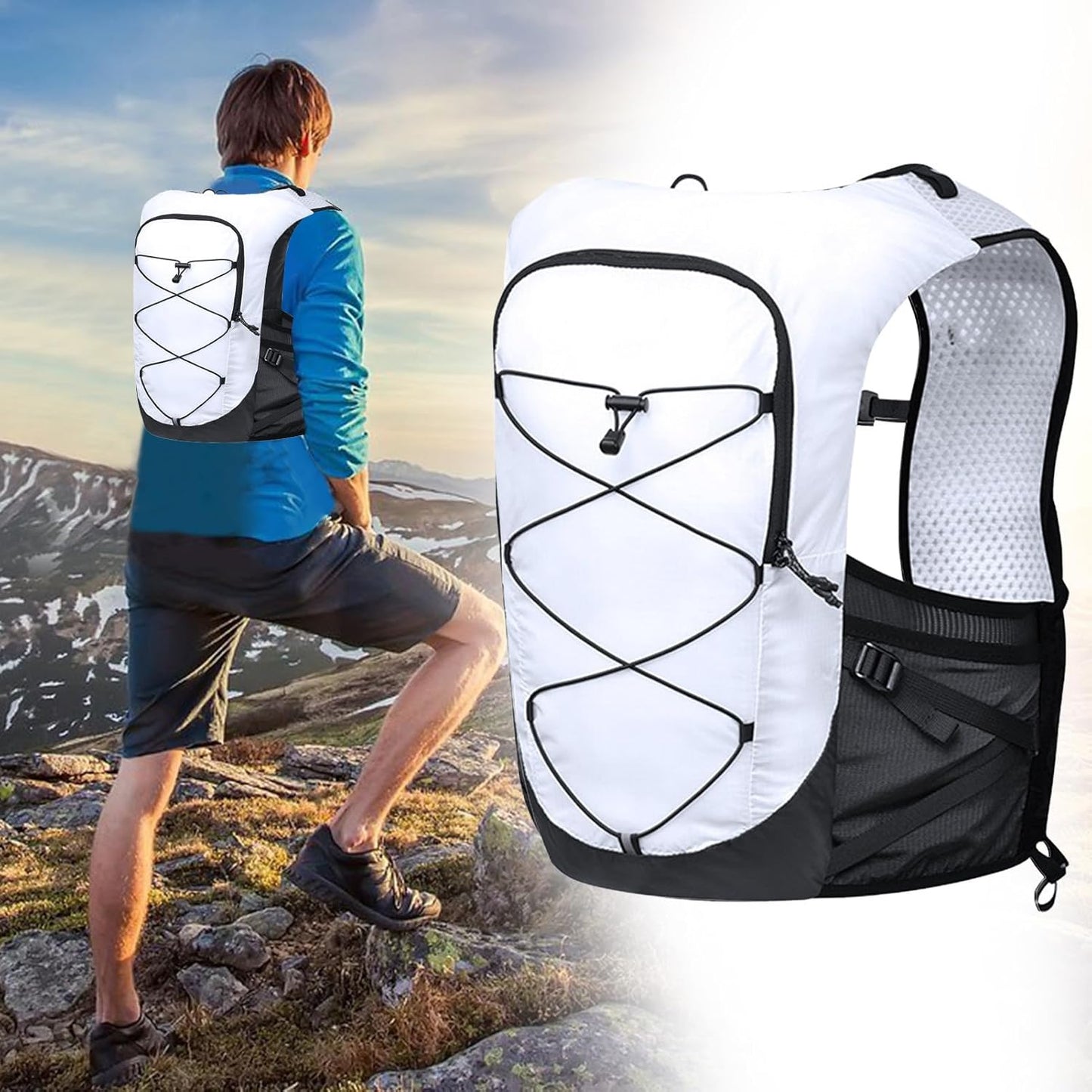 Running Vest Backpack – Lightweight Hydration Pack for Trails and Cycling – Alvory