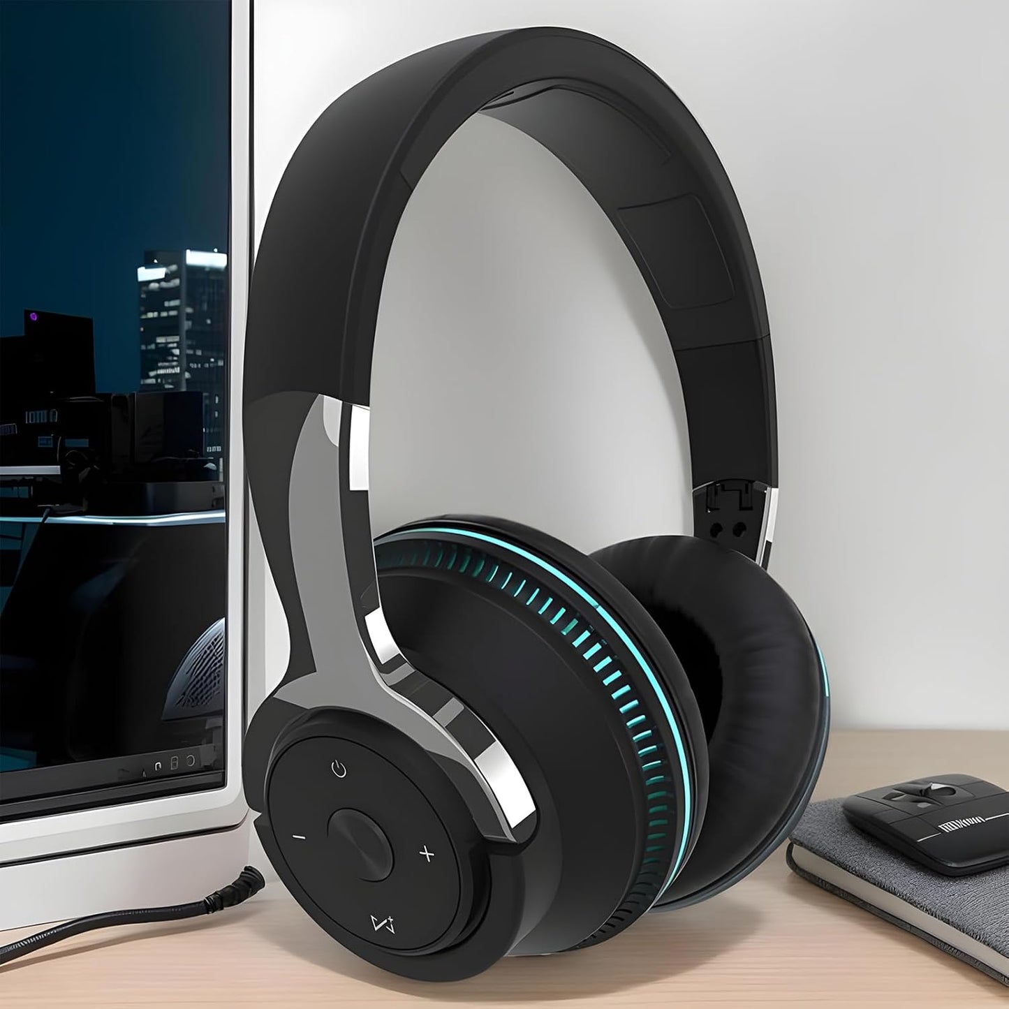 Foldable wireless headset with RGB lights – Sonvix (Buy one, get one free)