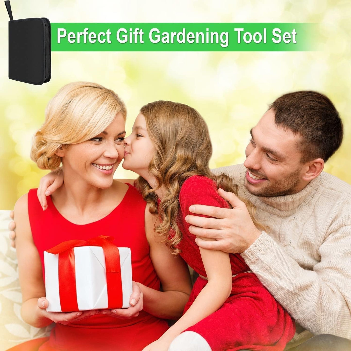 24-piece bonsai tree care kit with high-alloy steel tools and PU leather case – Sevora