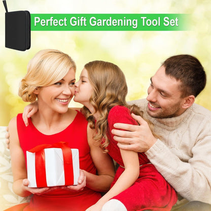 24-piece bonsai tree care kit with high-alloy steel tools and PU leather case – Sevora