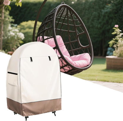 Waterproof egg chair cover with double zip – Solara
