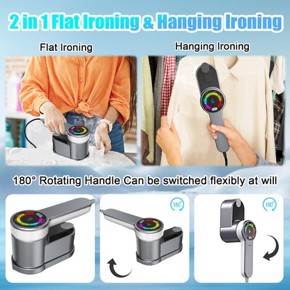 Portable travel steam iron, 1,200 W, with 6 modes and AU plug