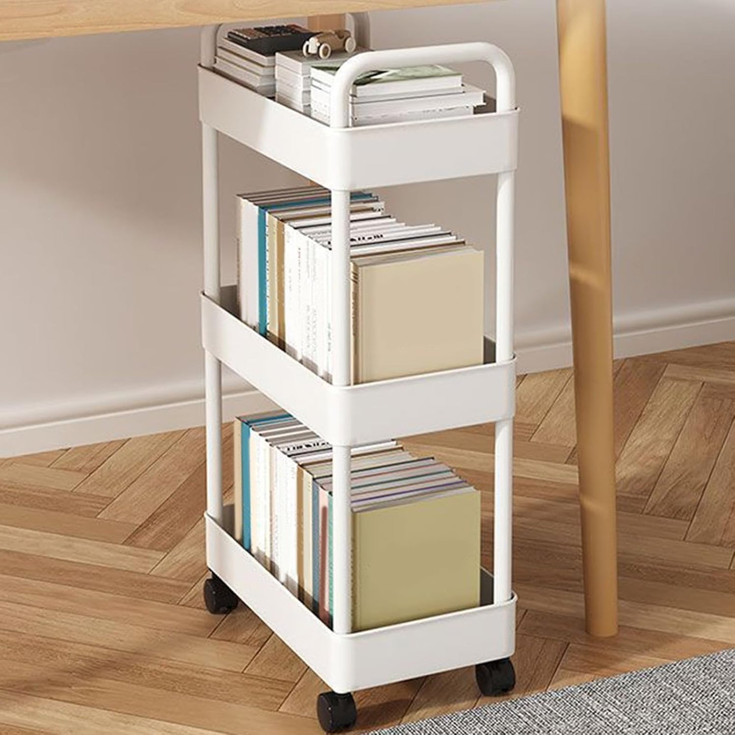 Rolling serving trolleys with wheels and a handle – Veyora