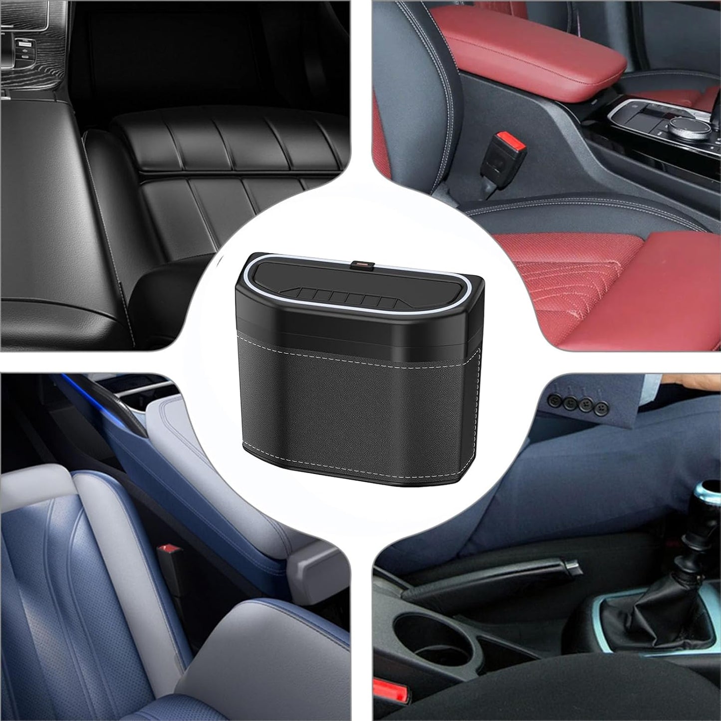 Odour-proof Car Rubbish Bin with Touch Light – Lurevo