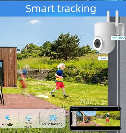 2K outdoor and indoor security camera with 355° view and night vision