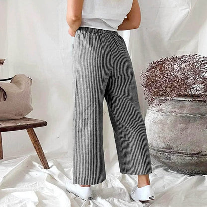 Premium Linen Trousers for Women - Sophia