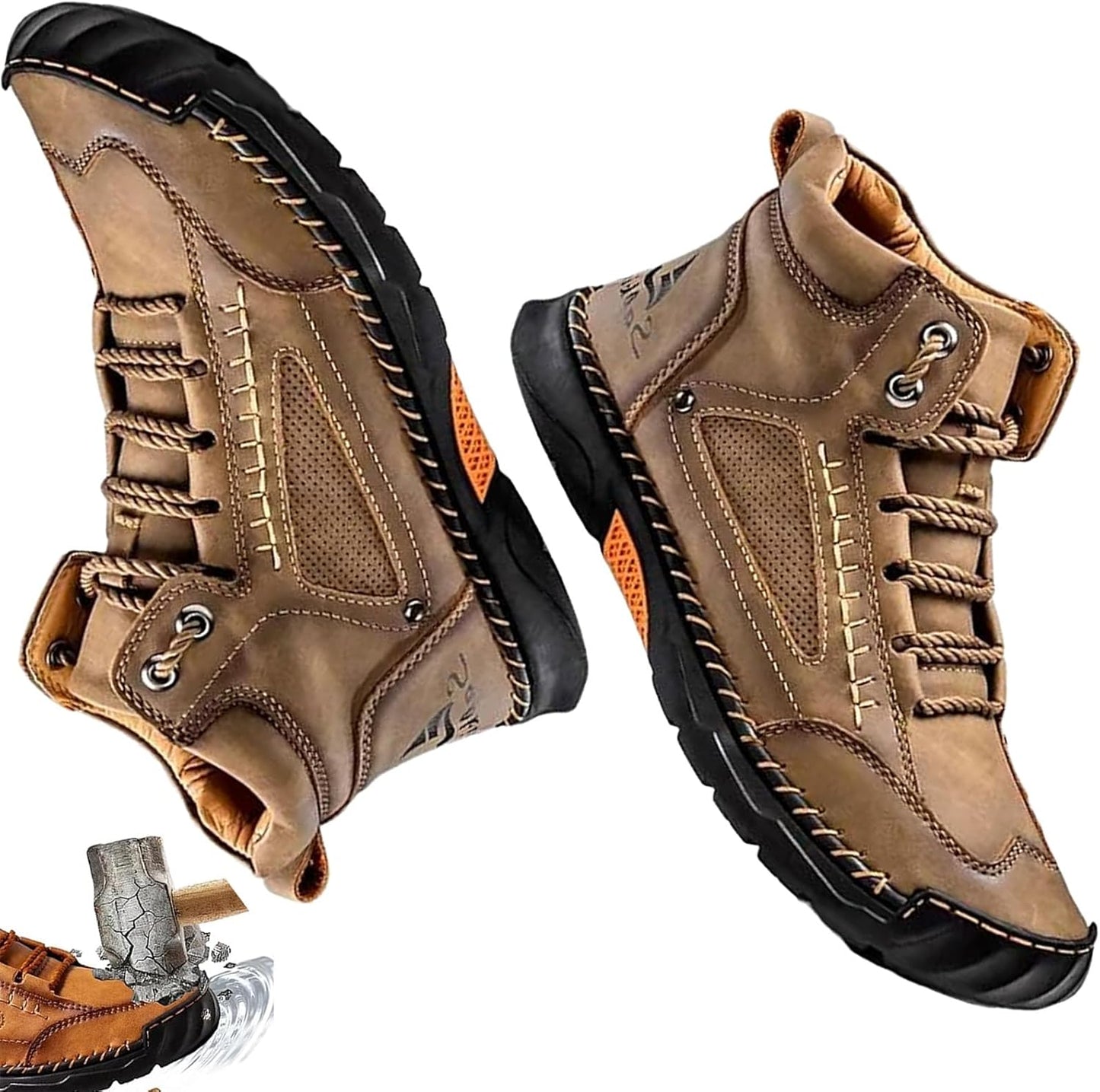Handcrafted waterproof orthopaedic boots for men – arch support and non-slip soles – Renvar