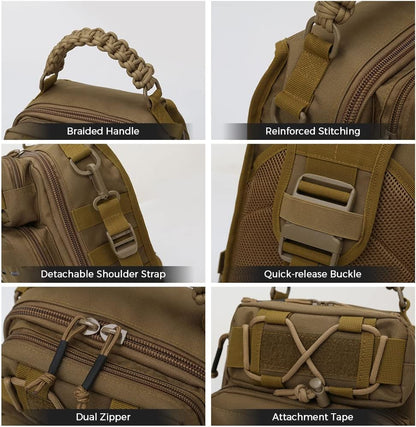 Fishing sling bag with multiple pockets for storing fishing gear – Arvion