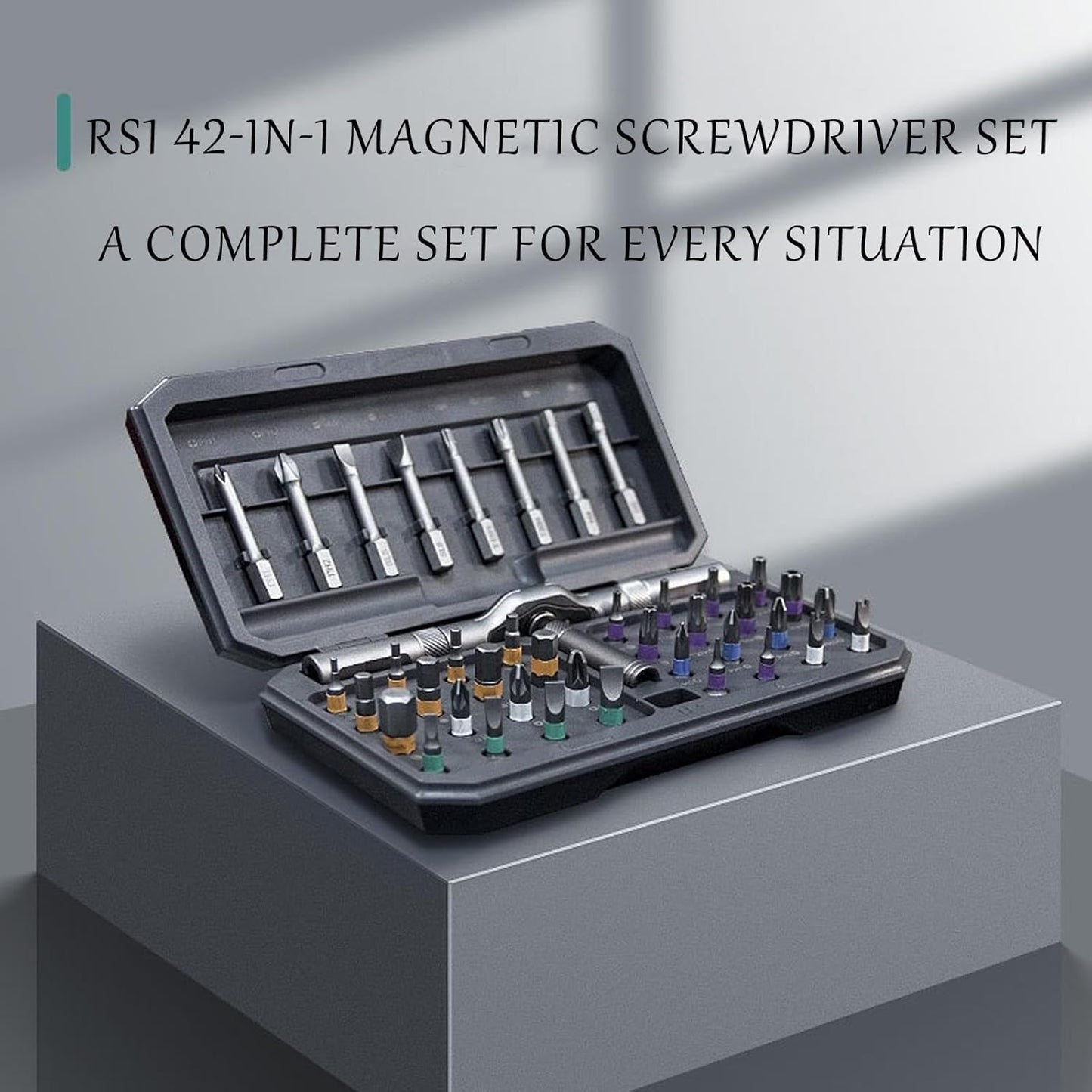 42-in-1 Magnetic Screwdriver Set – Precision Repair Tool Set with Bits & Handle – Fixaro