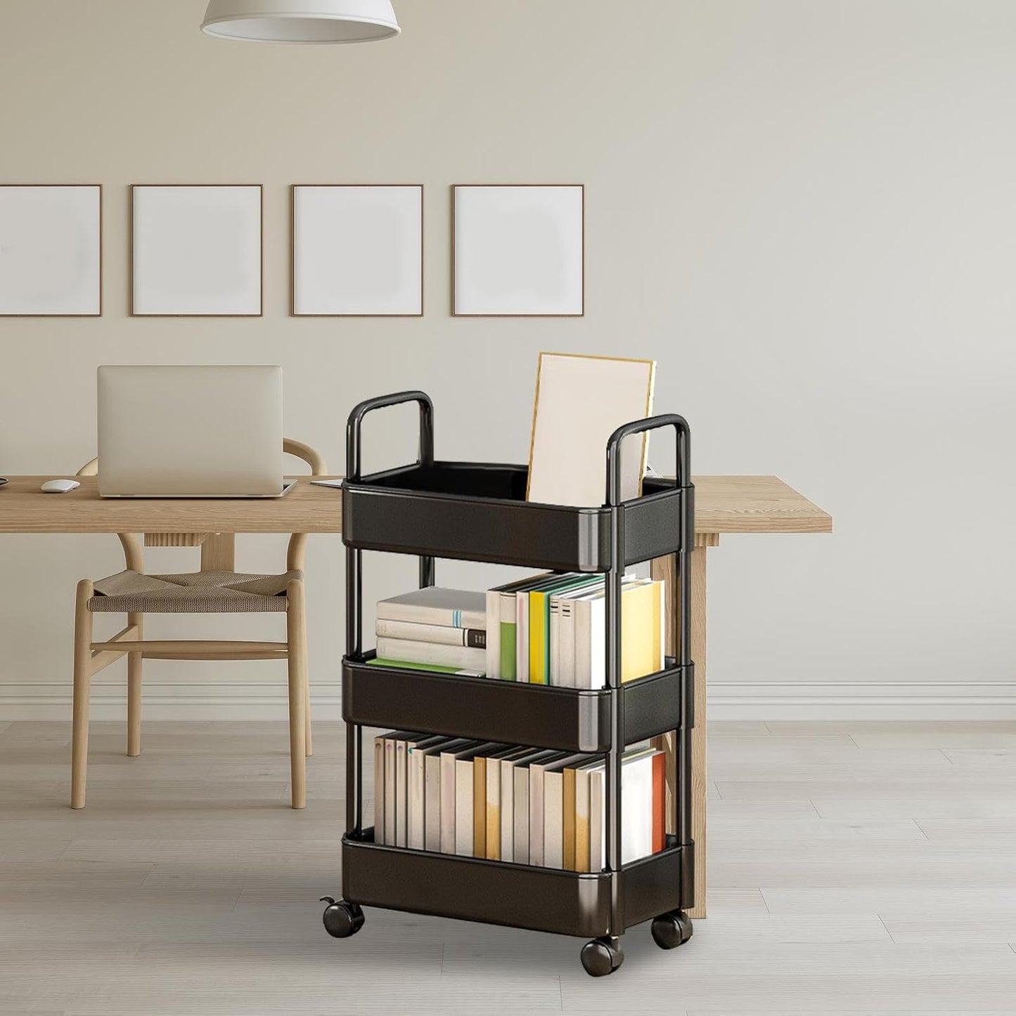 Rolling serving trolleys with wheels and a handle – Veyora