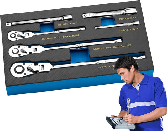 Flexible ratcheting spanner set – Durotorq