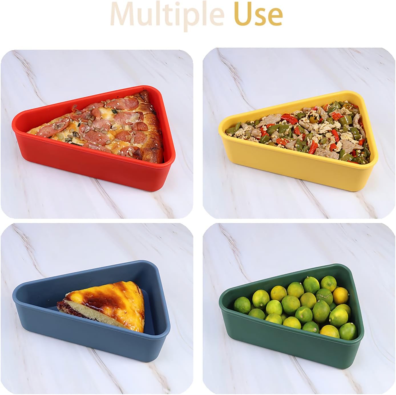 Reusable pizza storage container with 2 trays – SliceSafe (1+1 FREE)