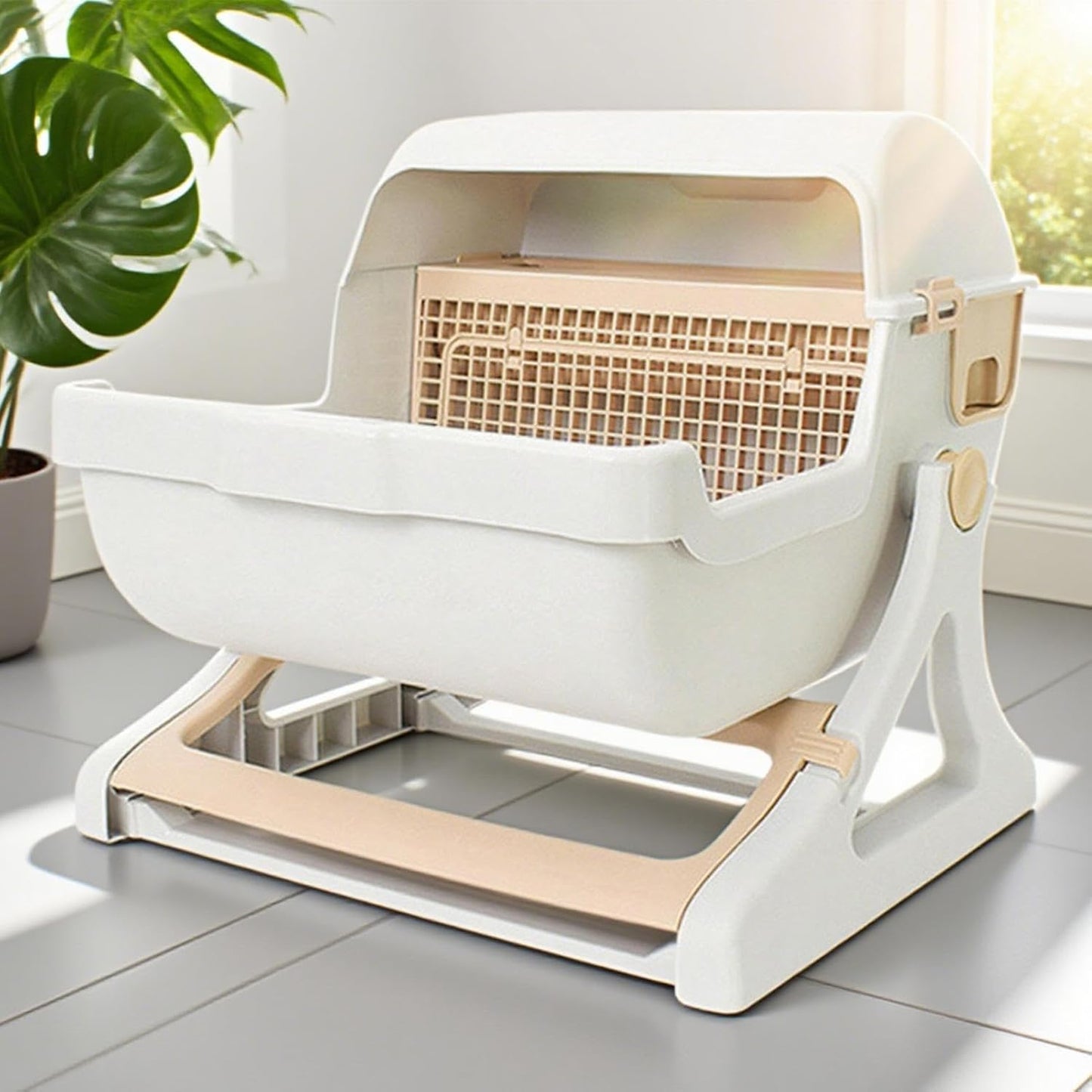 Automatic odourless cat litter tray with open design – Felvora