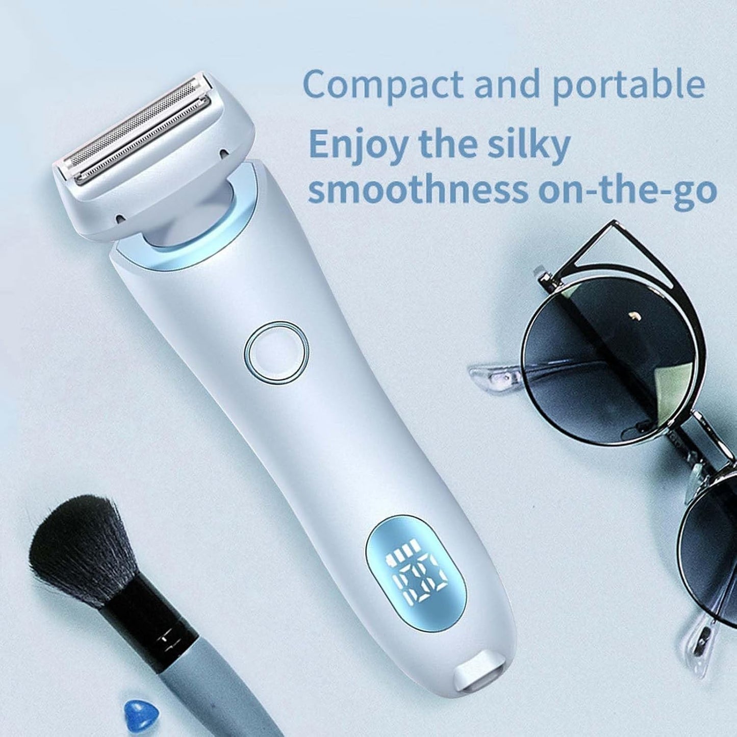 Women's electric shaver with 3 high-speed blades and 3D floating foil head – Nivora