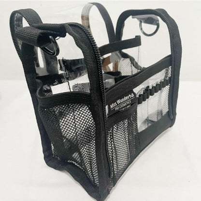 Large transparent PVC make-up bag for travel and daily use – Aveline