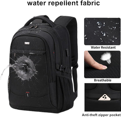 Waterproof laptop and travel rucksack with organised compartments