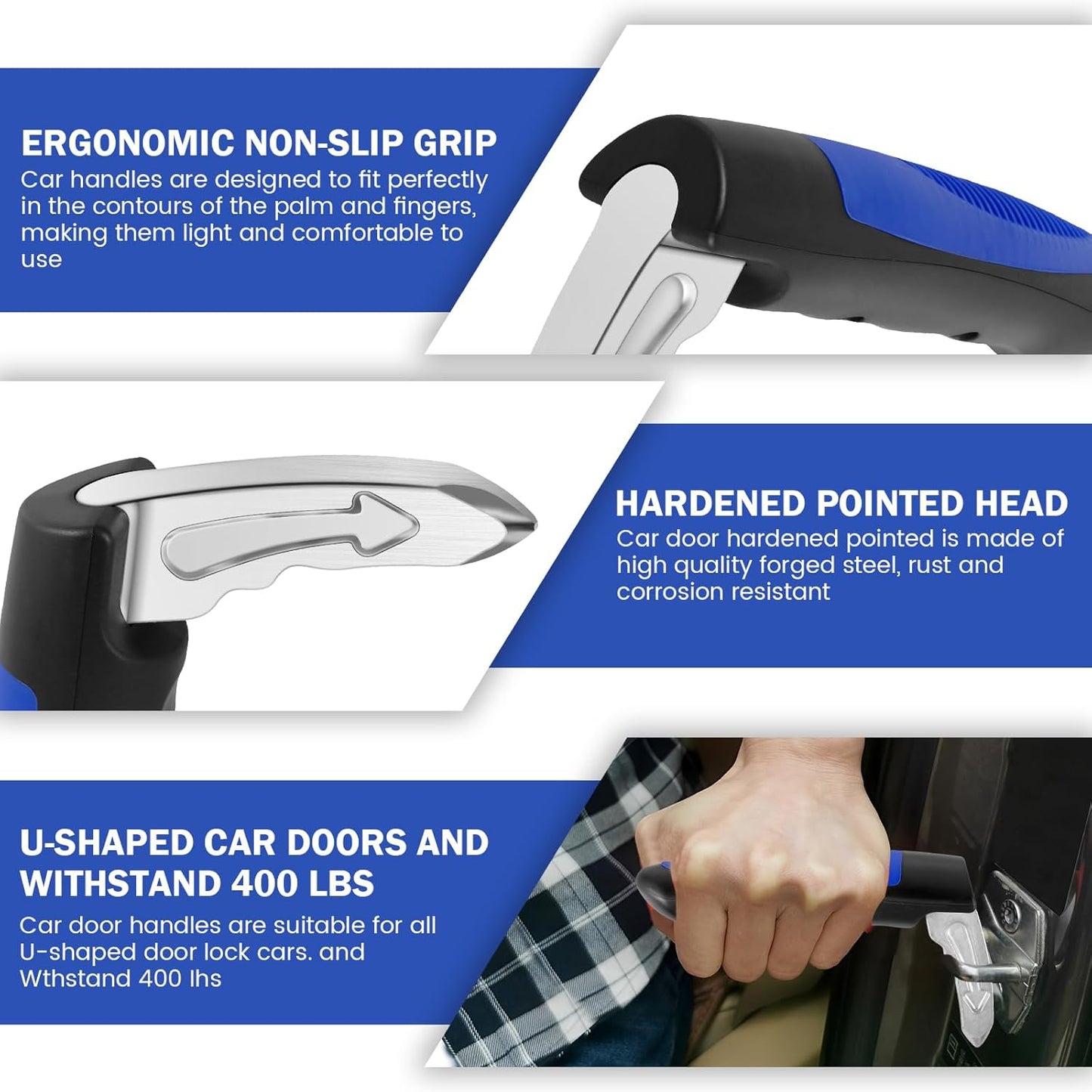 Set of 2 car grab handles with emergency tools – Moventa