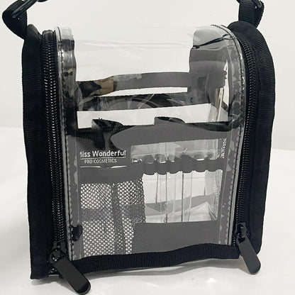 Large transparent PVC make-up bag for travel and daily use – Aveline