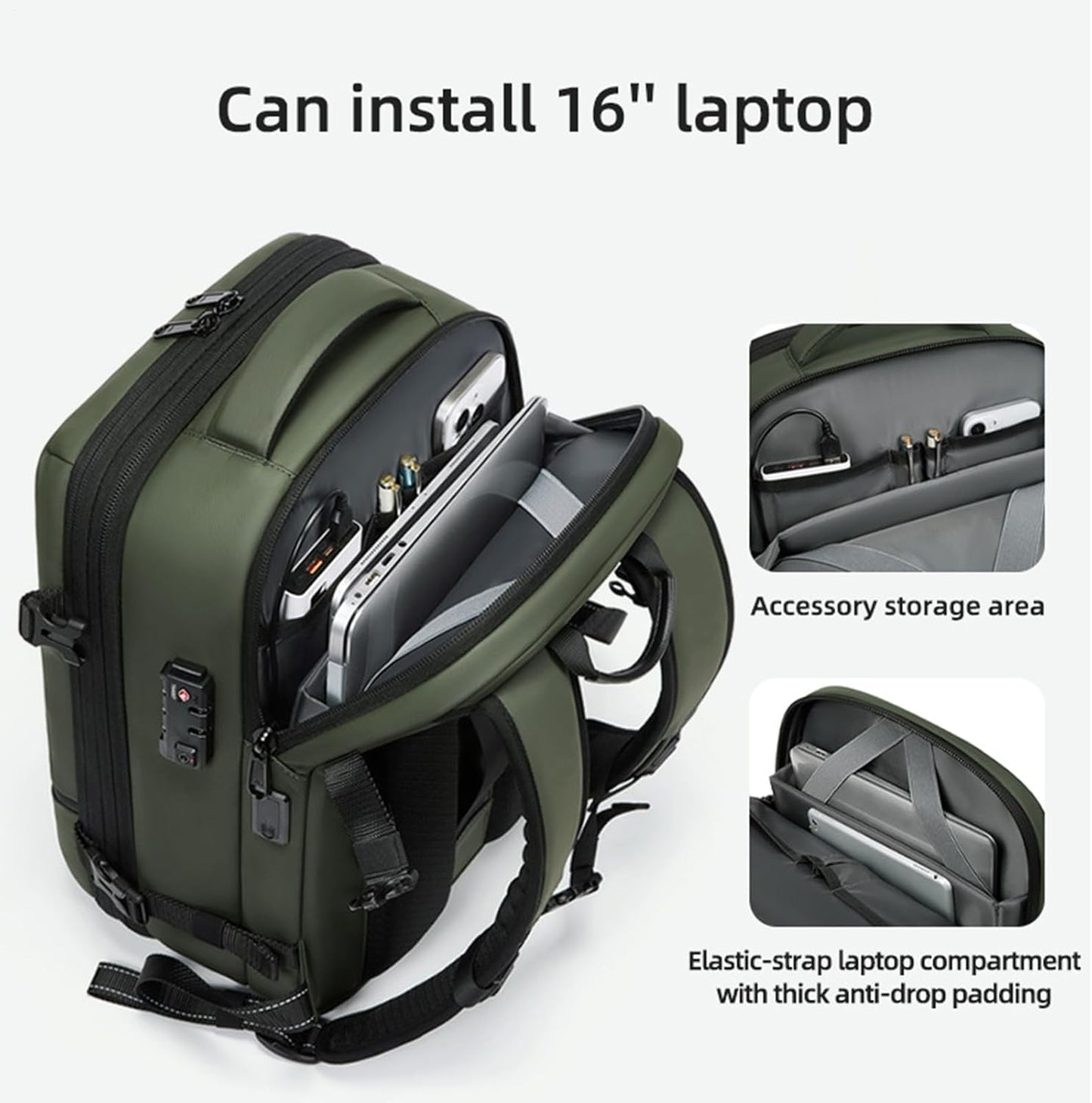 Expandable, waterproof travel rucksack with vacuum compression – Arvid