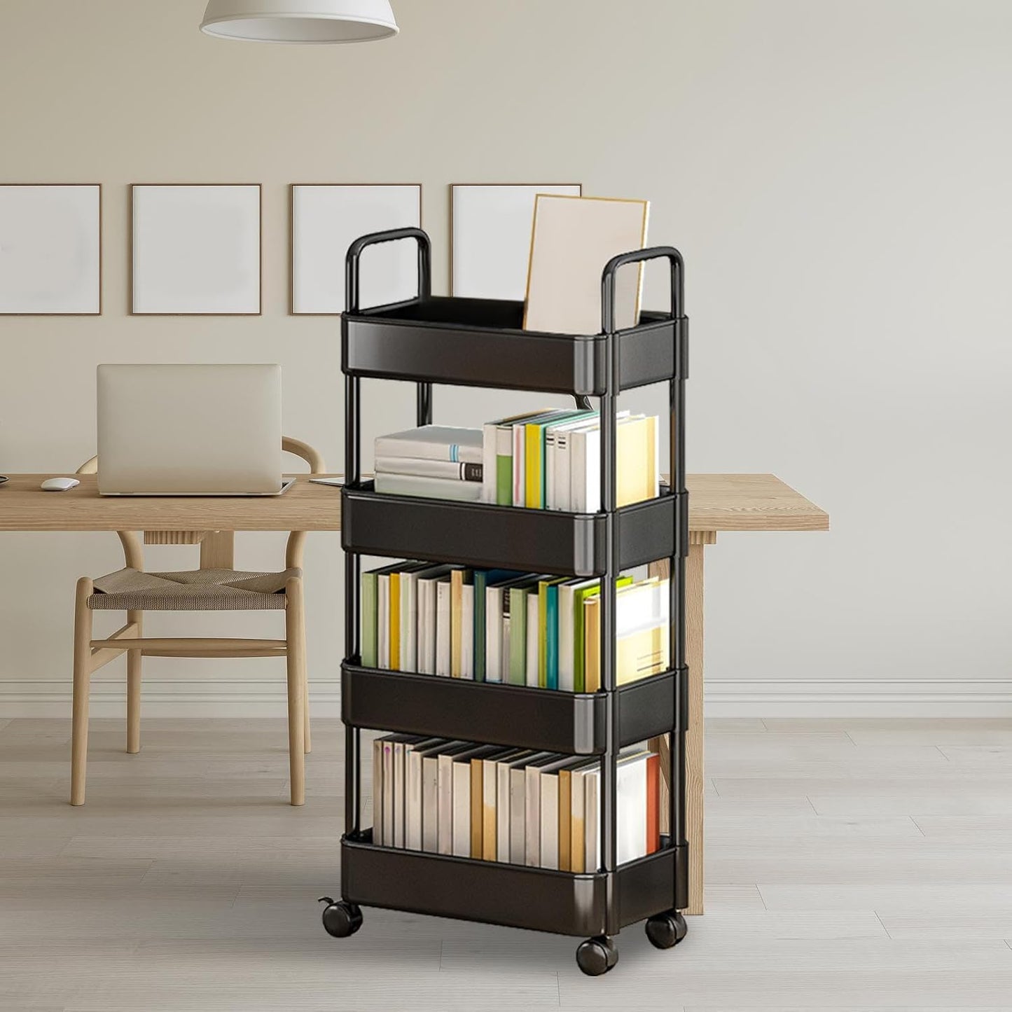 Rolling serving trolleys with wheels and a handle – Veyora
