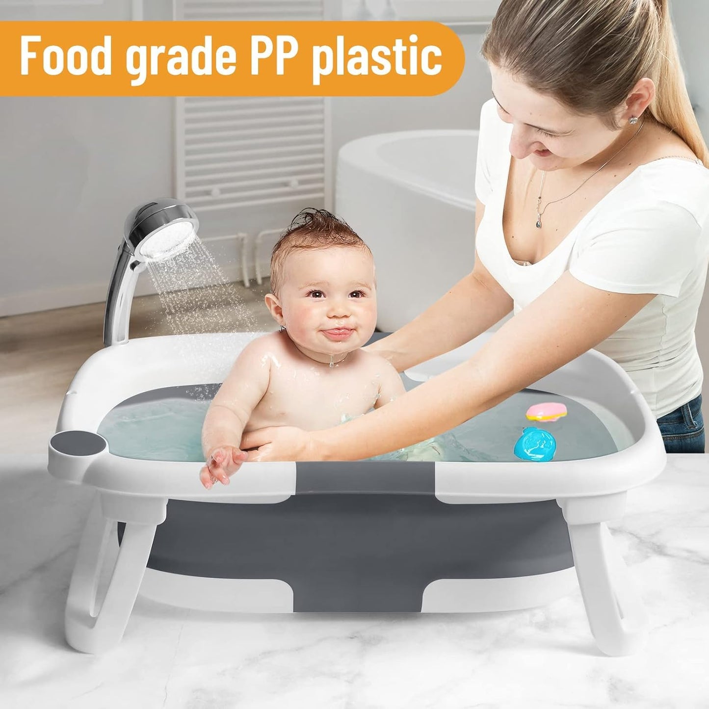Collapsible baby bath with mesh – BathNest