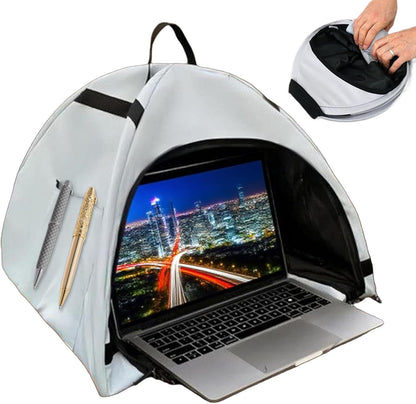 Laptop sunshade – Foldable anti‑glare privacy tent for 13–16‑inch devices – Travory