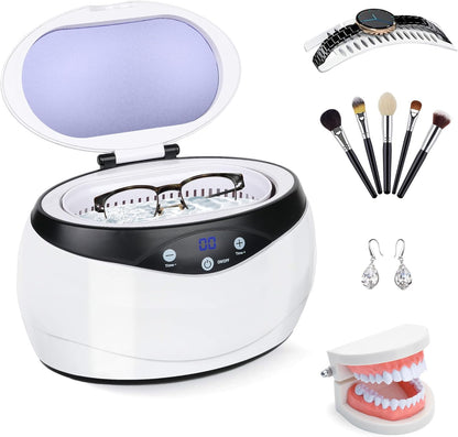 Ultrasonic jewellery cleaner 650 ml with watch holder – ShineMate