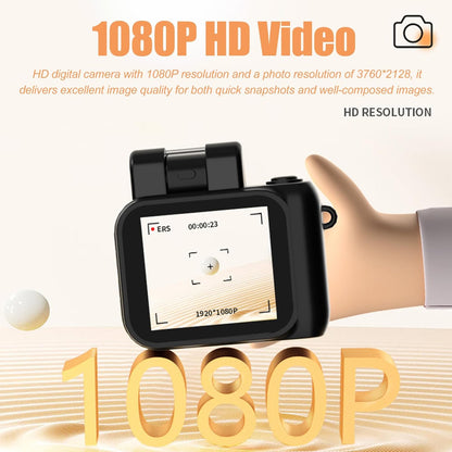 Mini keyring digital camera with 1080p video and retro design – Rivoma