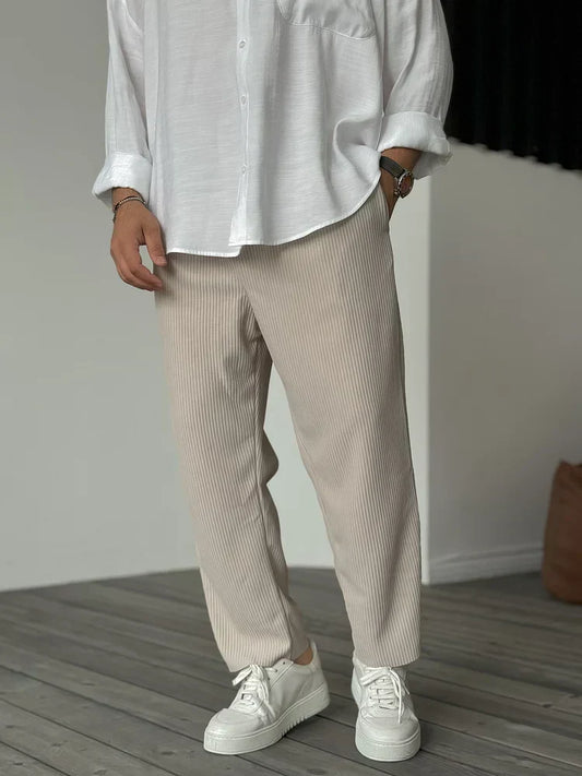 Luxury Men's Trousers in Soft Fabric – Alessio