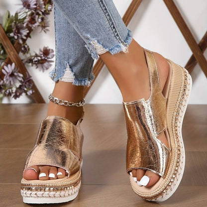 Stylish orthopaedic women's fringed sandals – Tilda