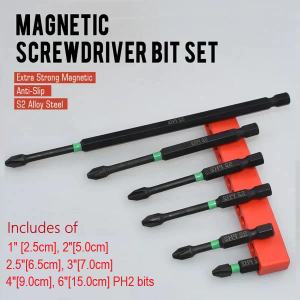 Magnetic Screwdriver Bit Set - MagniDrive